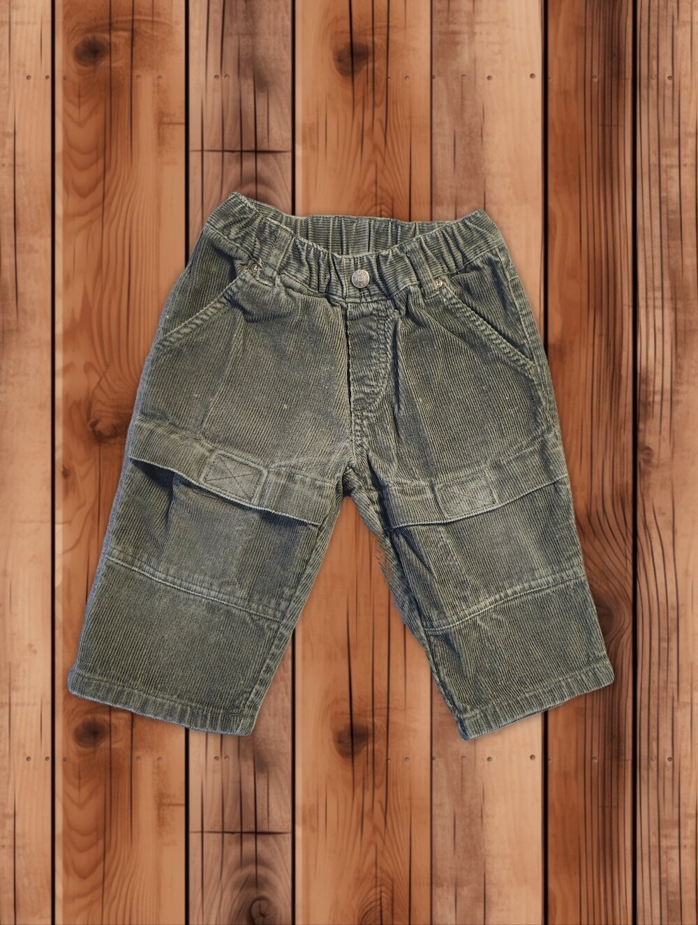 Vintage Lego Wear Gray Corduroy Utility Cargo Pants - Toddler/Kids